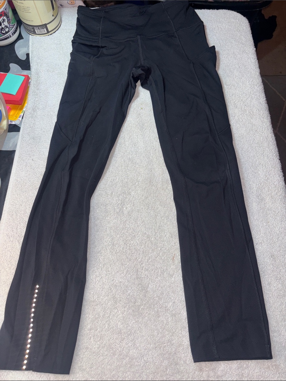 lululemon athletica Black High-Waist Leggings with Side Pockets